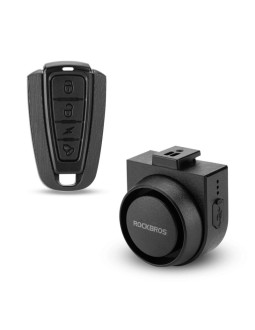 Dzwonek rowerowy rockbros a2 z alarmem 115 db z pilotem usb-c - czarny