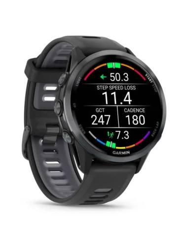 Garmin forerunner 970 3,56 cm (1.4") amoled cyfrowy 454 x 454 px ekran dotykowy czarny, żółty wi-fi gps