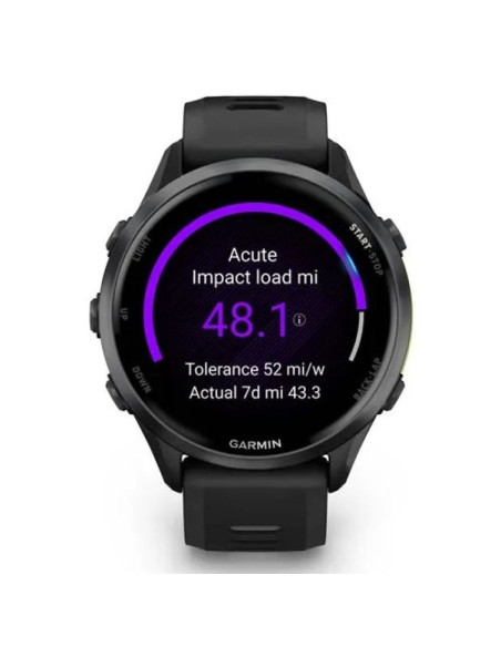 Garmin forerunner 970 3,56 cm (1.4") amoled cyfrowy 454 x 454 px ekran dotykowy czarny, żółty wi-fi gps