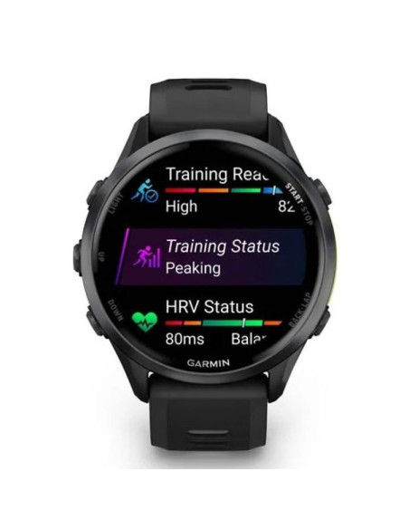 Garmin forerunner 970 3,56 cm (1.4") amoled cyfrowy 454 x 454 px ekran dotykowy czarny, żółty wi-fi gps