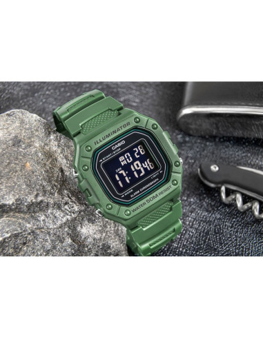 Zegarek casio w-218h-3bvef unisex + box