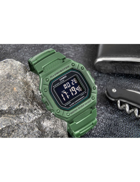 Zegarek casio w-218h-3bvef unisex + box