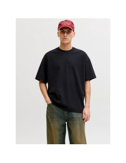 Jack&jones męska koszulka t-shirt jjebarron tee ss o-neck noos 12298906 black