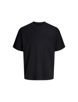 Jack&jones męska koszulka t-shirt jjebarron tee ss o-neck noos 12298906 black 2