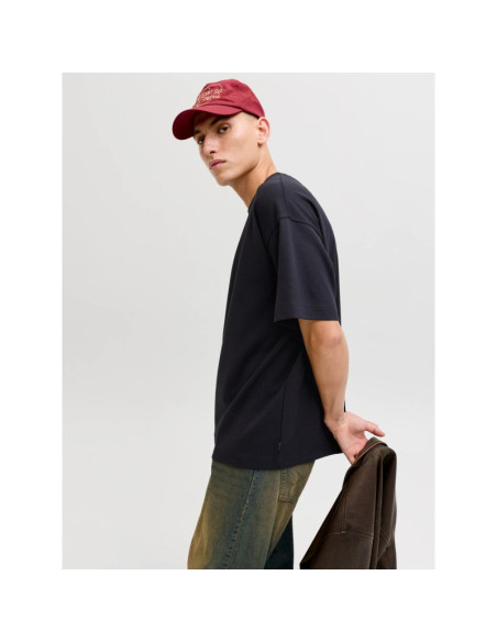 Jack&jones męska koszulka t-shirt jjebarron tee ss o-neck noos 12298906 black