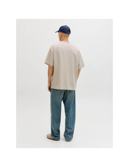 Jack&jones męska koszulka t-shirt jjebarron tee ss o-neck noos 12298906 moonbeam