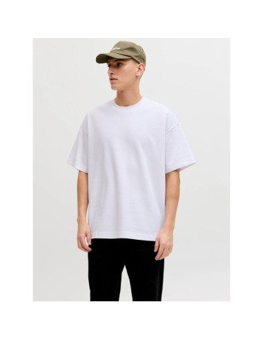 Jack&jones koszulka t-shirt jjebarron tee ss o-neck noos 12298906 white