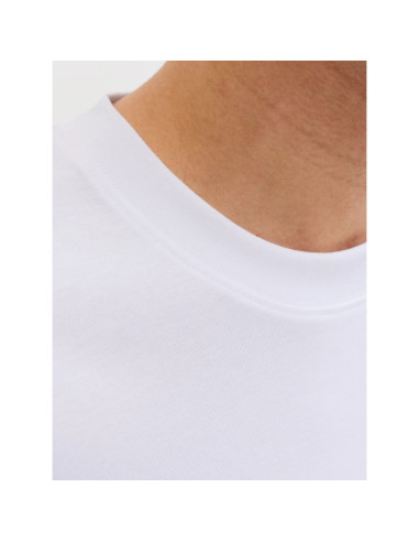 Jack&jones koszulka t-shirt jjebarron tee ss o-neck noos 12298906 white
