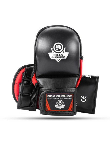 Rękawice mmasparingowe l/xl - phantom red - valor series | dbx bushido