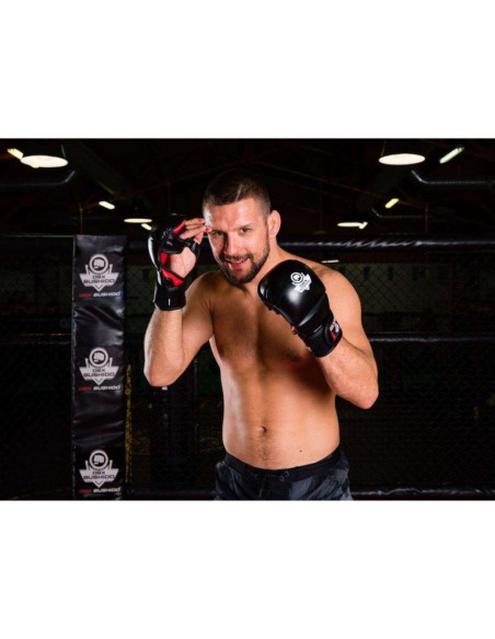 Rękawice mmasparingowe l/xl - phantom red - valor series | dbx bushido