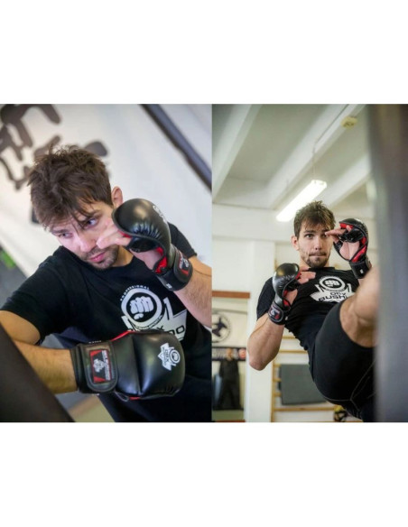 Rękawice mmasparingowe l/xl - phantom red - valor series | dbx bushido