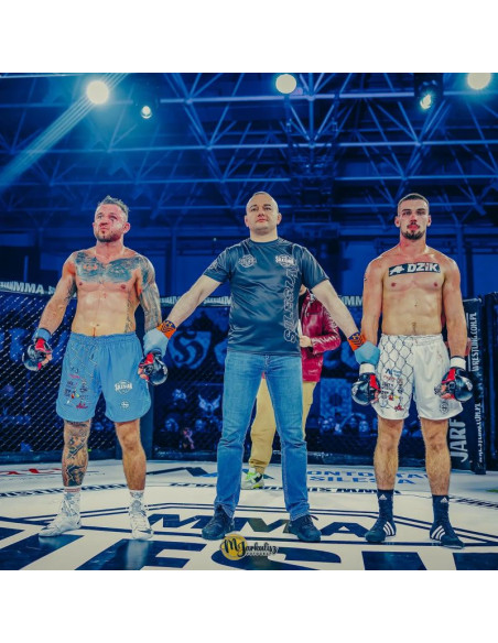 Rękawice mmasparingowe l/xl - phantom red - valor series | dbx bushido