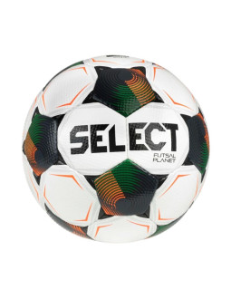 Piłka nożna hala select futsal planet v26 fifa basic biało-czarno-pomarańczowo-zielona 1014387 310021