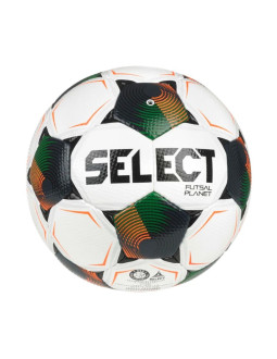 Piłka nożna hala select futsal planet v26 fifa basic biało-czarno-pomarańczowo-zielona 1014387 310021 2