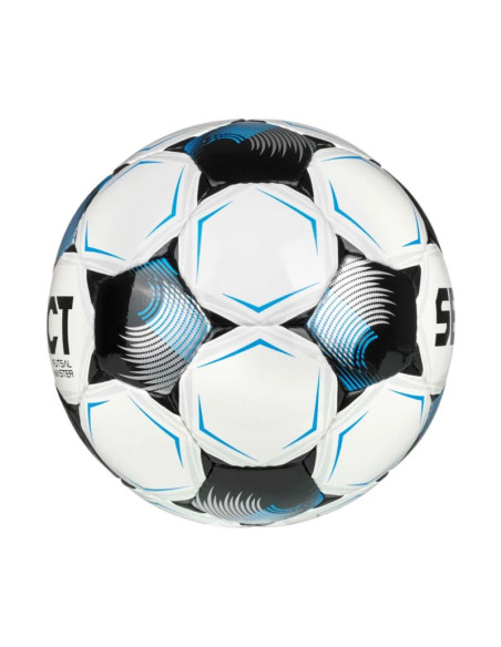 Piłka nożna select futsal master fifa basic biało-czarno-niebieska 200953 310019