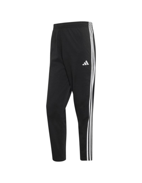 Spodnie męskie adidas essentials 3-stripes single jersey czarne ky6611