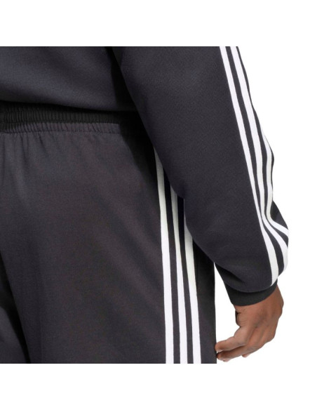 Spodnie męskie adidas essentials 3-stripes single jersey czarne ky6611