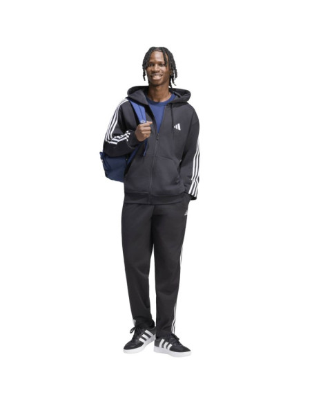 Spodnie męskie adidas essentials 3-stripes single jersey czarne ky6611