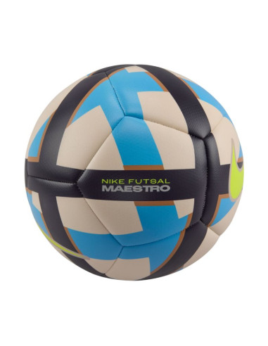 Piłka nożna nike maestro futsal beżowo-niebiesko-czarna hv5100 102