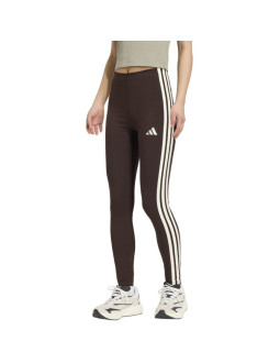 Legginsy damskie adidas essentials 3-stripes brązowe ks6286