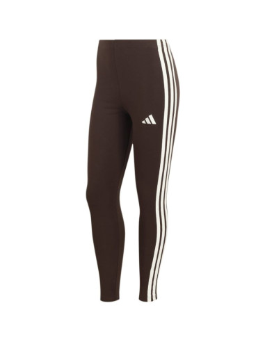 Legginsy damskie adidas essentials 3-stripes brązowe ks6286