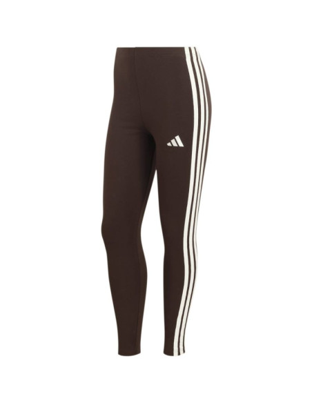 Legginsy damskie adidas essentials 3-stripes brązowe ks6286
