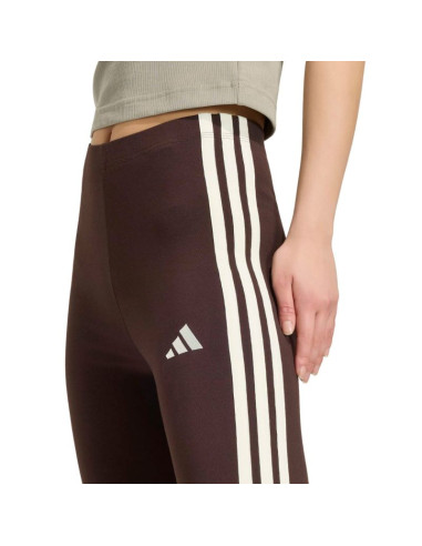 Legginsy damskie adidas essentials 3-stripes brązowe ks6286