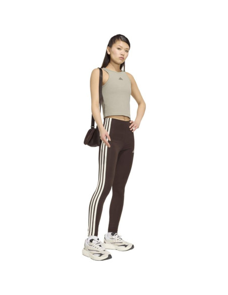 Legginsy damskie adidas essentials 3-stripes brązowe ks6286