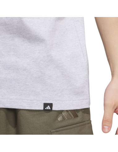 Koszulka męska adidas varsity tailsweep graphic szara ks2179