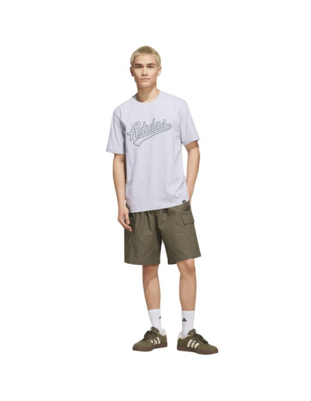 Koszulka męska adidas varsity tailsweep graphic szara ks2179