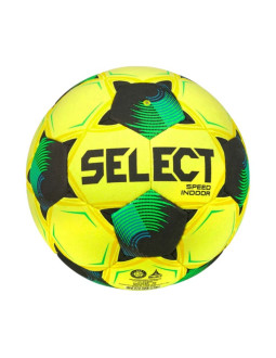 Piłka nożna select speed indoor v26 żółto-zielona 140011 2
