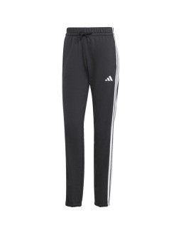 Spodnie damskie adidas essentials 3-stripes french terry cuffed czarne jd5302