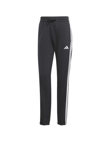 Spodnie damskie adidas essentials 3-stripes french terry cuffed czarne jd5302