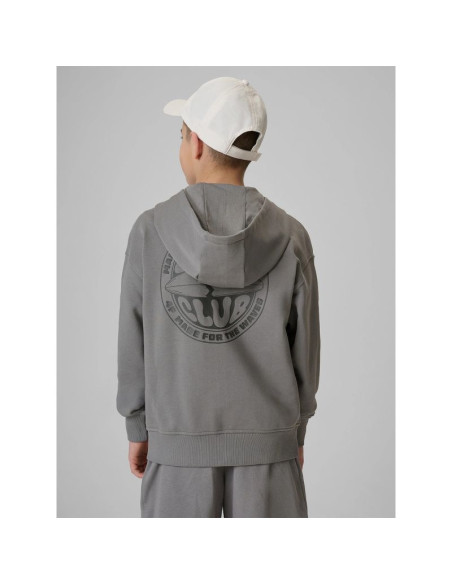 Bluza dresowa loose z kapturem chłopięca 4f 4fjrss26tswsm2934-25s