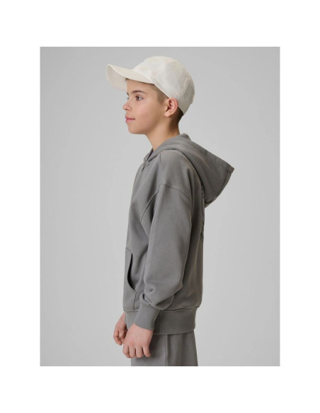 Bluza dresowa loose z kapturem chłopięca 4f 4fjrss26tswsm2934-25s