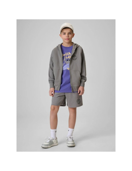 Bluza dresowa loose z kapturem chłopięca 4f 4fjrss26tswsm2934-25s