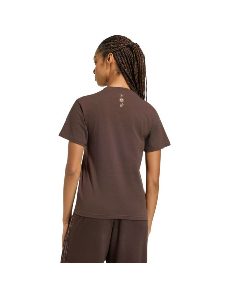 Koszulka damska adidas animal graphic brązowa kt2676