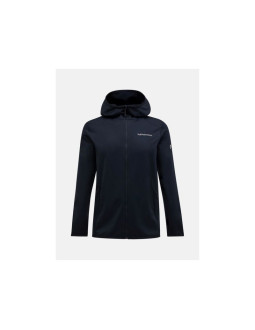 Bluza peak performance m light zip hood czarny - m