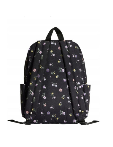 Plecak szkolny vans old skool classic backpack 22l czarny kwiaty kwiatki - vn000h56htl