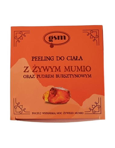 Mumio Peeling Do Ciała Z Żywym Mumio I Pyłem Bursztynowym (200 Ml)