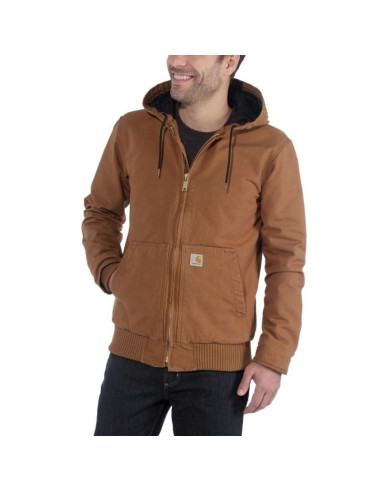 Kurtka carhartt duck active jacket brown