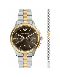 Zegarek męski emporio armani dario chronograph ar80084set + box
