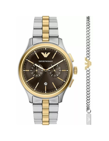 Zegarek męski emporio armani dario chronograph ar80084set + box
