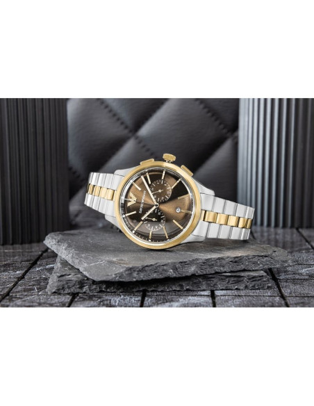 Zegarek męski emporio armani dario chronograph ar80084set + box