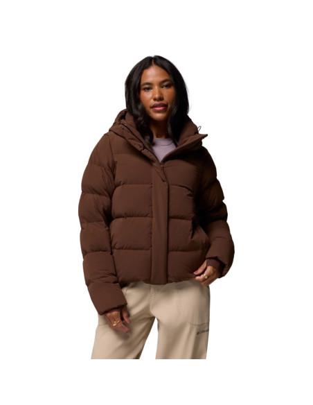 Columbia amaze puff hooded jacket 2133714256 brązowe l