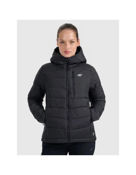 Kurtka puchowa trekkingowa z wypełnieniem primaloft silver damska 4fraw25tdjaf0792-20s