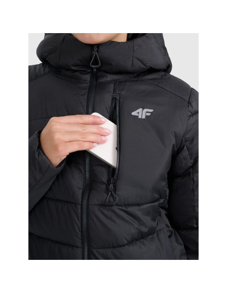 Kurtka puchowa trekkingowa z wypełnieniem primaloft silver damska 4fraw25tdjaf0792-20s