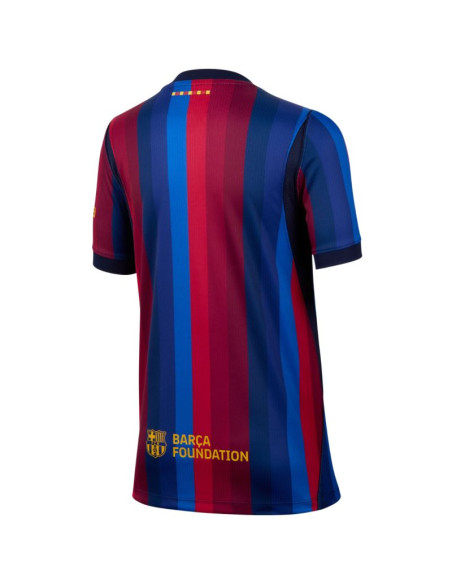Koszulka dla dzieci nike fc barcelona 2026/27 stadium home bordowo-niebieska ii1624 683