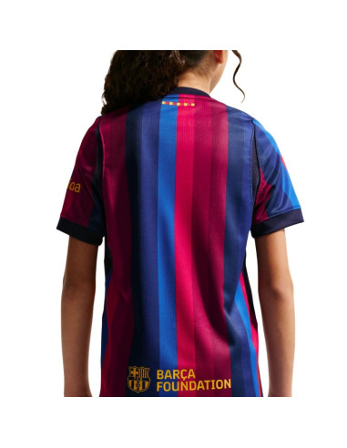 Koszulka dla dzieci nike fc barcelona 2026/27 stadium home bordowo-niebieska ii1624 683