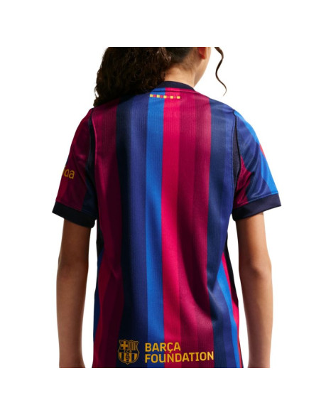 Koszulka dla dzieci nike fc barcelona 2026/27 stadium home bordowo-niebieska ii1624 683